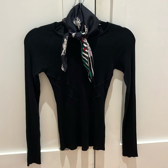 Just Cavalli long sleeved shirt with attached neck scarf - Picture 1 of 7